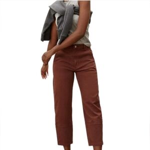 EVERLANE The Utility Barrel Pant in Rosewood